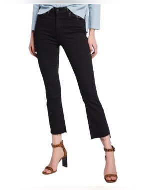 MOTHER The Rascal Ankle Step Fray, Wash Black, Size 26
